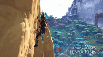 Climbing up fenyx