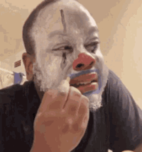 Clown crying