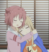 Anime hug down 1