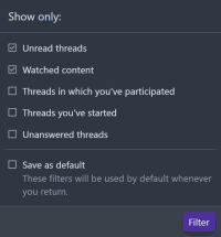Whats new filter