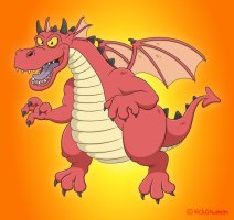 Cartoon dragon