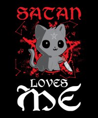 3 satan loves me kawaii satanic animal evil cat manuel schmucker
