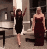 Fall down drunk girl