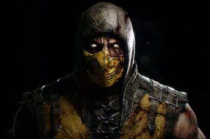 221453 video games face Mortal Kombat X Scorpion character