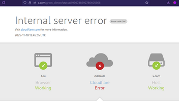 Downtime notice   is down