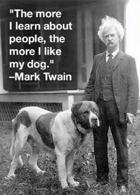 Screenshot 2021 02 16 mark twain quotes about dogs the more i learn about people the more i li