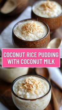 Coconut Rice Pudding With Coconut Milk