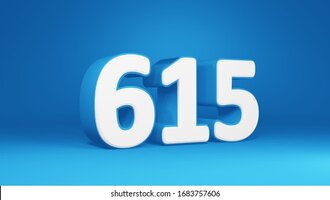 Number 615 white on light 260nw 1683757606