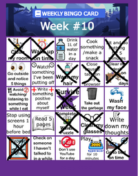 10 week card
