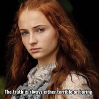 The truth is always either terrible or boring dtp