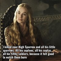 I killed your high sparrow and all his little sparrows g72