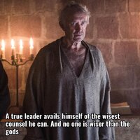 A true leader avails himself of the wisest counsel he y y