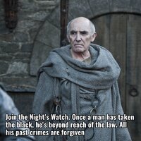 Join the nights watch once a man has taken the black ur4