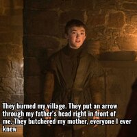 They burned my village they put an arrow through my dse