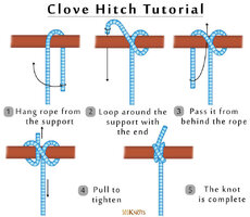 How to tie a clove hitch