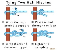 How to Tie Two Half Hitches