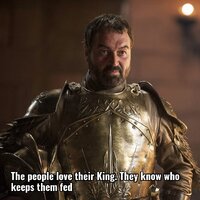 The people love their king they know who keeps them fed dve