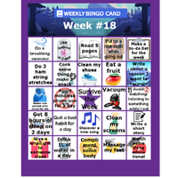 18 week card